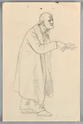 Zeichnung, Studie für "Wissenschaftliche Gruppe", 1858