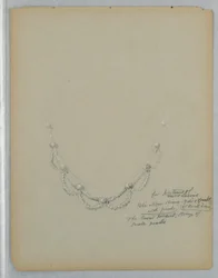 Studie der Halskette im Porträt von Mrs. George Lewis, Ende des 19. Jahrhunderts