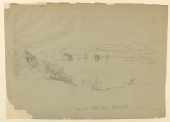 Landschaftsskizze, Walker Pond, New Hampshire