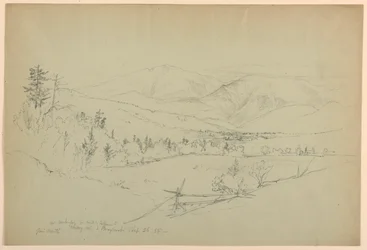 Mount Washington von der Straße bei Jefferson, New Hampshire
