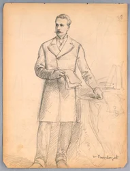 Studie für Porträt von James Prendergast