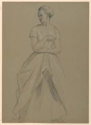 Studie von Mrs. Bingham für "The Republican Court" (Lady Washington
