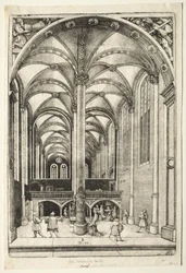 Ansicht im Inneren der St. Katharinenkirche in Augsburg