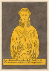 Messingplatte für Richard de Thorp aus der Kirche von Stanwell