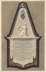 Gedenkstätte für Fysh Deburgh aus der Drayton Kirche