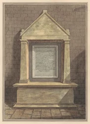 Gedenkstätte für zwei Cousinen, beide namens Elizabeth Isaak, aus der Kirche von Hanworth