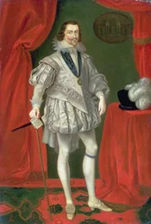 Porträt von George Villiers, 1. Herzog von Buckingham