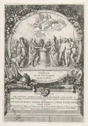 Allegorie auf die Hochzeit von Wilhelm V. und Wilhelmina von Preußen, 1767