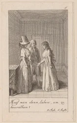 Blatt 5 zu Aug. von Kotzebues „Die Indianer in England“