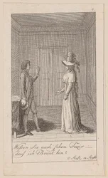 Blatt 7 zu Aug. von Kotzebues „Die Indianer in England“