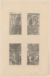 Blatt 9-12 zu Pestalozzis Lienhard und Gertrud
