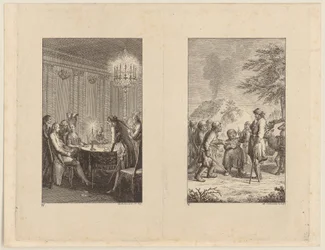 Candide bei einer Schauspielerin [links]; Candide in Norwegen [rechts]