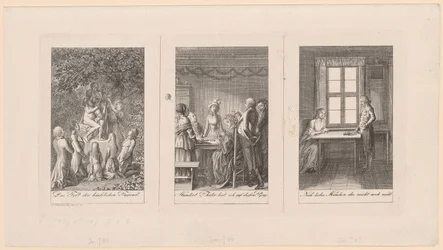 Drei Blätter zu Ehrenbergs „Taschenbuch [...] für 1795“