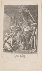 König, Blatt 7 der Folge „Der Totentanz“