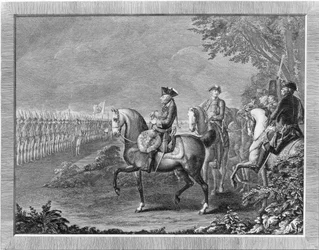 König Friedrich II. Wachparade in Potsdam