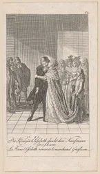 Königin Elisabeth dankt dem Kaufmann Gresham, Blatt 12 der Folge „Ältere, mittlere und neuere Geschichte“