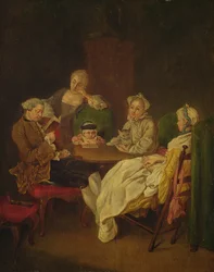 Gesellschaft am Tisch