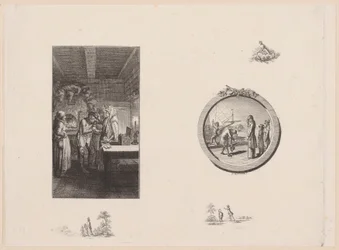 Titelkupfer und -vignette zu Storchs „Gemälde von St. Petersburg“, erster Teil