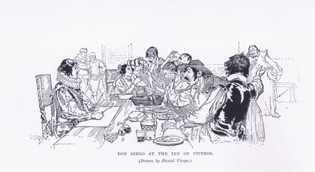 Don Diego im Gasthaus von Viveros, aus The Magazine of Art 1893, Cassell and Company