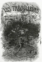 Illustration für den Roman Les Travailleurs de la Mer, 19. Jahrhundert