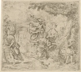 Eurydike von einer Schlange getötet