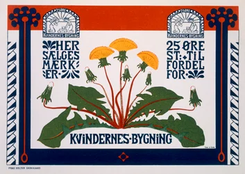 Plakat zur Werbung für das Frauenhaus, späte 19. bis frühe 20. Jahrhundert