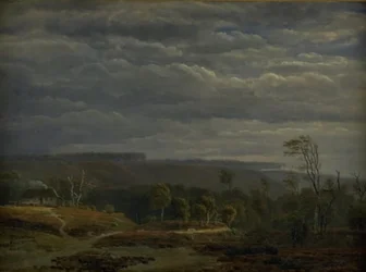 Ansicht einer bewaldeten Landschaft in Jütland