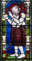 Banstead, All Saints, Morris Marshall & Faulkner & Co, DG Rossetti, Johannes der Täufer, 1863