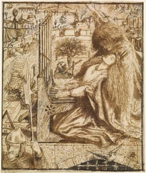 Entwurf für Moxons Tennyson - Heilige Cäcilia