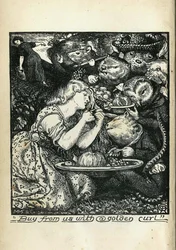 Frontispiz von Goblin Market and Other Poems von Christina Rossetti, 1861-1862