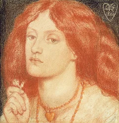 Porträt von Elizabeth Siddal (1834-62)