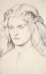 Porträtstudie von Annie Miller, ca. 1860-63
