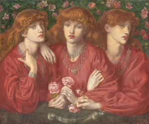 Rosa Triplex: Ein dreifaches Porträt von May Morris, 1874
