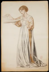 Studie für einen Sargträger in "Dantes Traum", 1873