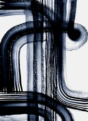 Abstrakte blaue Striche