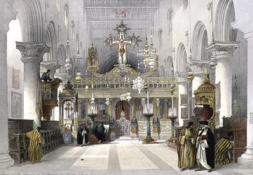 Kapelle des Klosters St. Katharina auf dem Berg Sinai, 21. Februar 1839, Tafel 112 aus Band III von 