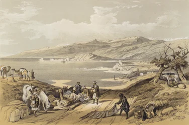 Sidon mit Blick auf den Libanon