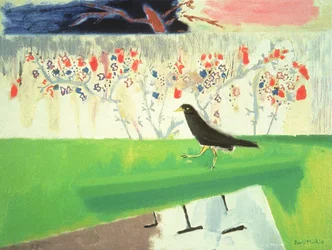 Mynah und Rosen
