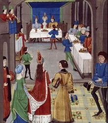 Die Hochzeit. Aus: Renaud de Montauban, ca. 1465