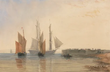 Eingang zum Hafen von Calais