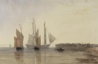 Eingang zum Hafen von Calais