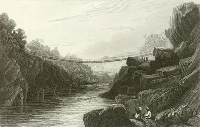 Gras-Seilbrücke bei Teree, Gurwall