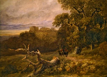 Reisende in der Nähe von Hardwicke Castle