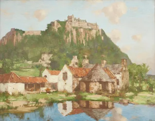 Unter den Festungsmauern von Stirling Castle