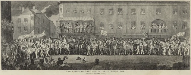 Prozession von Lady Godiva auf dem Jahrmarkt von Coventry
