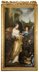 Die Erziehung König Karls XI. Allegorie