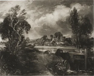 Eine Schleuse an der Stour, Suffolk
