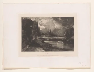 Landschaft mit einer Wassermühle