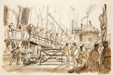 Ausschiffung, Illustration aus 