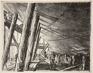 Unter einem Schiff, Illustration aus 